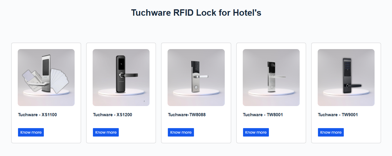 Product Listing Of Tuchware